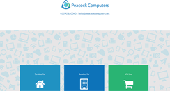Desktop Screenshot of peacockcomputers.net